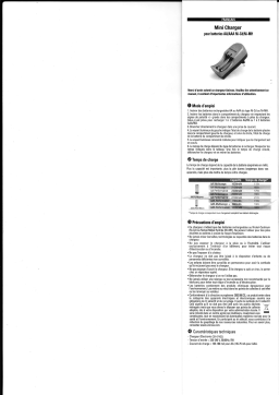 Uniross Mini Charger Manuel utilisateur