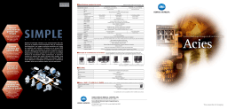 KONICA ACIES Manuel utilisateur