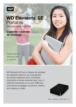 Western Digital WD ELEMENTS SE PORTABLE Manuel utilisateur