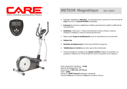 CARE FITNESS METEOR 50601 Manuel utilisateur