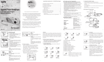 Manuel du propriétaire | Oregon Scientific APPAREIL PHOTO NUMÉRIQUE DORA Manuel utilisateur | Fixfr