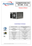 ACOMAX ALIMENTATION ATX/BTX Manuel utilisateur