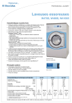 ELECTROLUX LAUNDRY SYSTEMS W4105S Manuel utilisateur