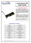 ACOMAX CARTE RESEAU RJ45 Manuel utilisateur