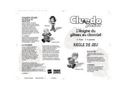 Hasbro CLUEDO JUNIOR Manuel utilisateur