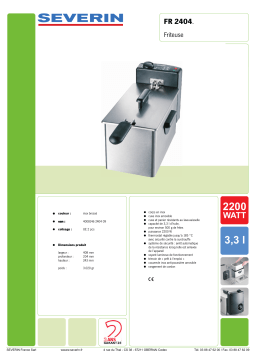 SEVERIN FR 2404 Manuel utilisateur