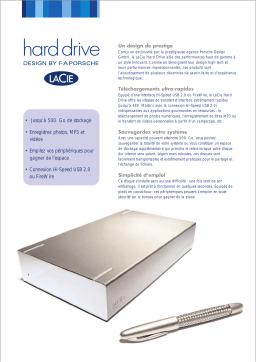 LaCie HARD DRIVE Manuel utilisateur