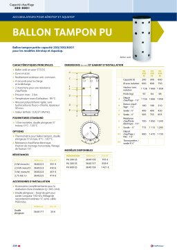 Chaffoteaux & Maury PU 200 ES Manuel utilisateur