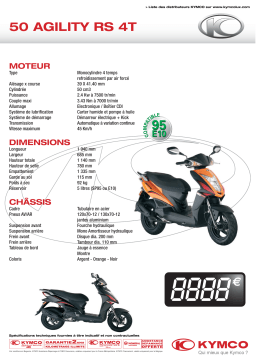 KYMCO 50 AGILITY RS 4T Manuel utilisateur