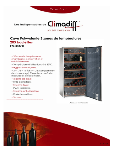 Manuel du propriétaire | Climadiff EV503ZX Manuel utilisateur | Fixfr