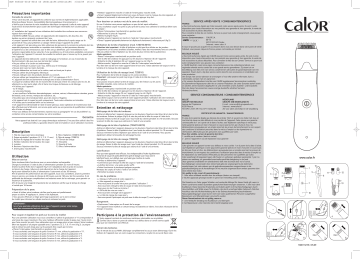 Manuel du propriétaire | CALOR TZ5020TZ5020CO BIKINI Manuel utilisateur | Fixfr