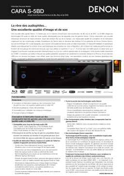 Denon CARA S-5BD Manuel utilisateur