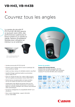 Canon VB-H43, VB-H43B Manuel utilisateur