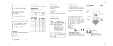 Manuel du propriétaire | Lexibook TW40FE Manuel utilisateur | Fixfr