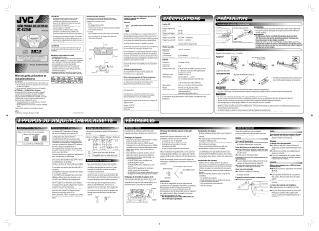 Manuel du propriétaire | JVC RC-EZ55B Manuel utilisateur | Fixfr