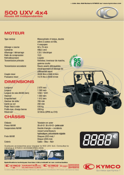 KYMCO 500 UXV 4X4 Manuel utilisateur