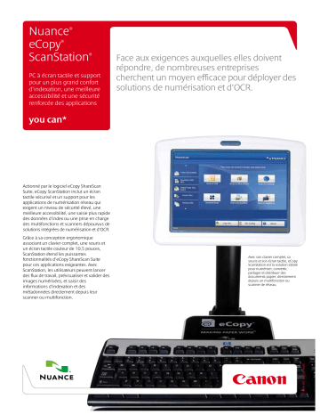 Manuel du propriétaire | Canon ECOPY SCANSTATION Manuel utilisateur | Fixfr