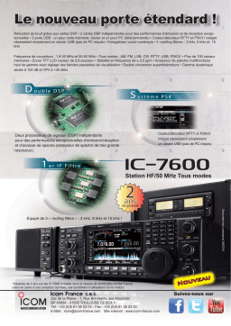 ICOM IC-7600 Manuel utilisateur