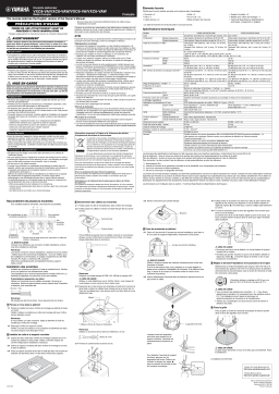 Yamaha VXC8-VA VXC8-VAW VXC6-VA VXC6-VAW Manuel utilisateur