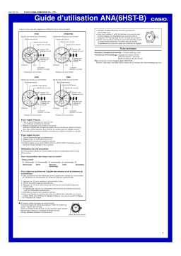 CALOR ANA(6HST-B) Manuel utilisateur