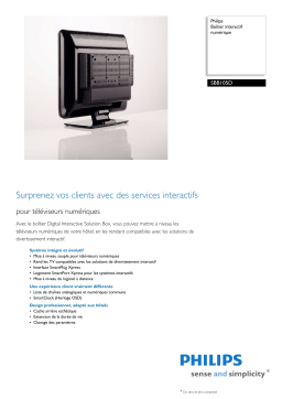 Philips SBB105D Manuel utilisateur