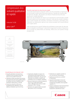 Canon VALUEJET 1638 Manuel utilisateur