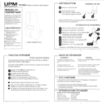 UPM WT260H Manuel Propri&eacute;taire | AI Chat &amp; PDF