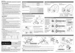 Shimano WH-7900-C24-TL Manuel utilisateur