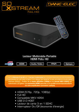 DANE-ELEC SO XSTREAM FULL HD Manuel utilisateur