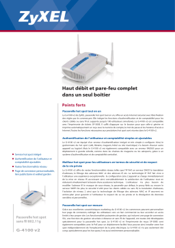 ZyXEL PASSERELLES DE SERVICE G-4100 V2 Manuel utilisateur