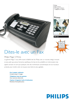 Sagem PPF 631 Manuel utilisateur