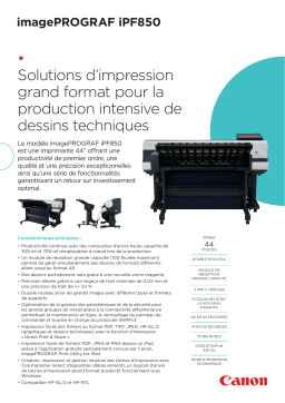 Canon imagePROGRAF iPF850 Manuel utilisateur