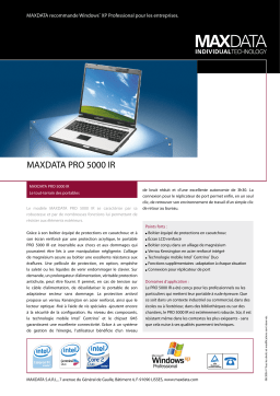 MAXDATA PRO 5000 IR Manuel utilisateur