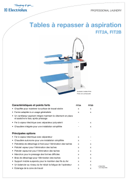 ELECTROLUX LAUNDRY SYSTEMS FIT2B Manuel utilisateur