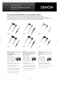 Denon AH-C751 Manuel utilisateur