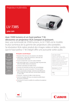 Canon LV-7385 Manuel utilisateur