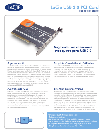 Manuel du propriétaire | LaCie USB 2.0 PCI Card Manuel utilisateur | Fixfr