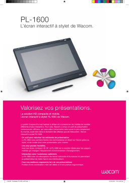 Wacom PL-1600 Manuel utilisateur