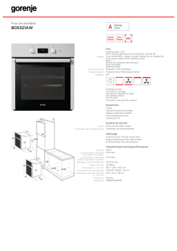 Gorenje BO5321AW Manuel utilisateur