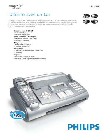 Manuel du propriétaire | Sagem MAGIC 3-2 COLOUR DECT Manuel utilisateur | Fixfr