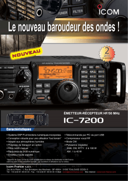 ICOM IC-7200 Manuel utilisateur