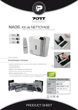 Port Designs PS-NAOS CLEANER KIT Manuel utilisateur