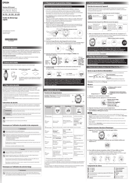 Epson Runsense SF-310 Manuel utilisateur