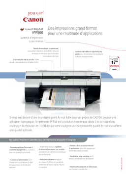 Canon 500 Manuel utilisateur