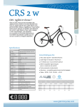 GIANT BICYCLES CRS 2 W Manuel utilisateur