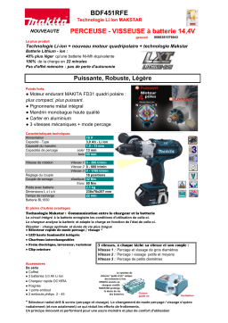 Makita BDF451RFE Manuel utilisateur