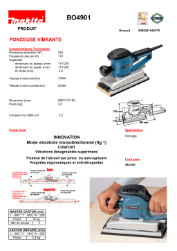 Makita BO4901 Manuel utilisateur