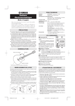 Yamaha FSX700SC Manuel utilisateur