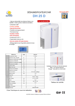 ALPATEC DH 25 D Manuel utilisateur