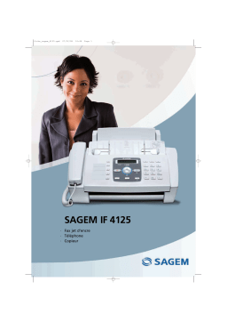 Sagem ICR333 Manuel utilisateur